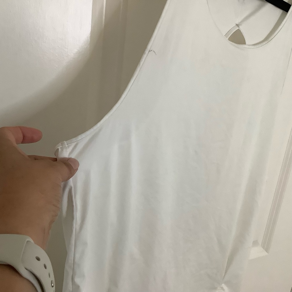 NWOT New Prana All Tied Up Tank, Color White - Picture 3 of 11